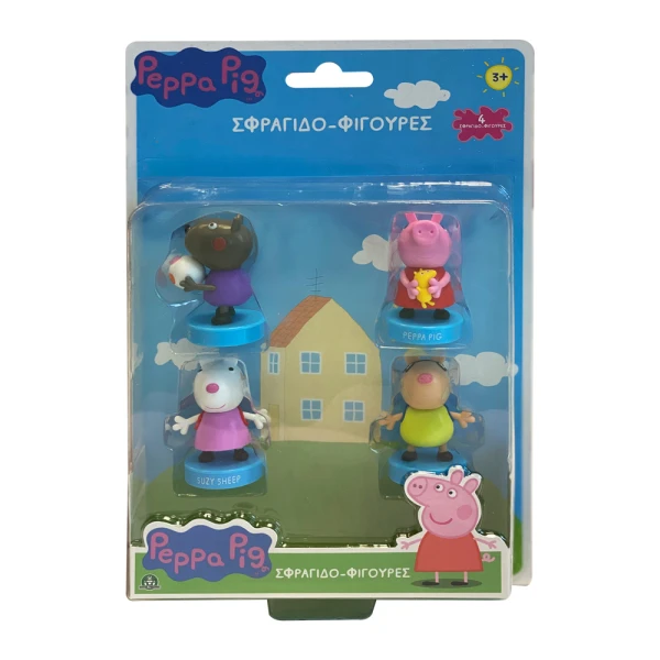 PEPPA PIG 4PACK ΣΦΡΑΓΙΔΟΦΙΓΟΥΡΕΣ - 3 ΣΧΕΔΙΑ