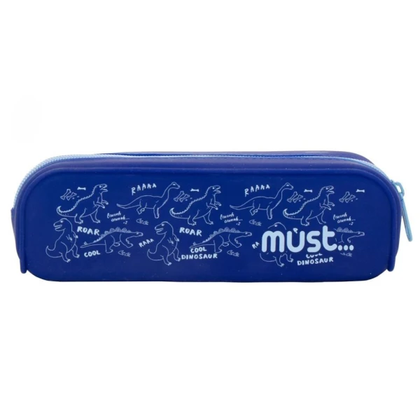 MUST FOCUS SILICONE PENCIL CASE 20X5X6 cm PATTERNS - 4 COLOURS