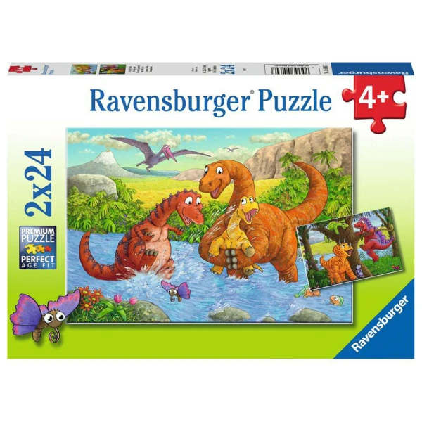 RAVENSBURGER PUZZLE 2Χ24 pcs DINOSAURS
