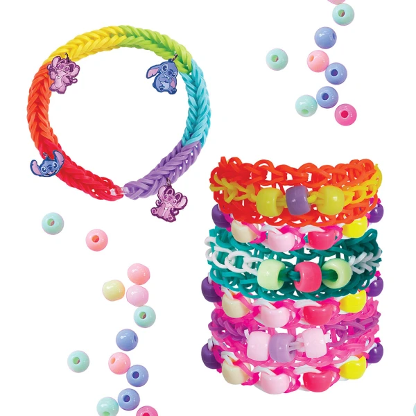 PLEXI-FLEXI STITCH CASE WITH 2400 LOOMS & 12 CHARMS - 2 COLOURS