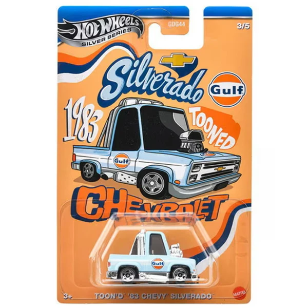 HOT WHEELS ΑΥΤΟΚΙΝΗΤΑΚΙ TOONED GULF TOONED SERIES - \'83 CHEVY SILVERADO