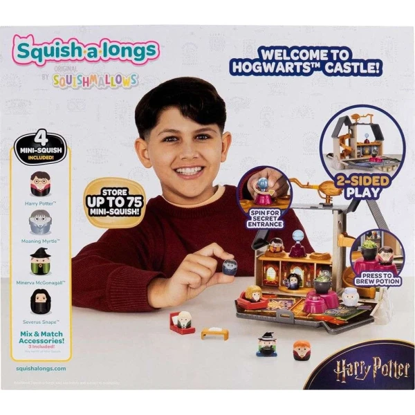 SQUISH-A-LONGS HARRY POTTER HOGWARTS CASTLE PLAYSET