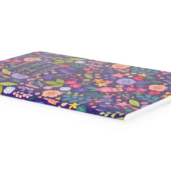 LEGAMI ΣΗΜΕΙΩΜΑΤΑΡΙΟ A5 MEDIUM ΡΙΓΕ - FLOWERS