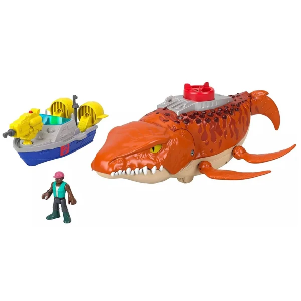 IMAGINEXT JURASSIC WORLD REBIRTH AQUACHOMP CHASE MOSASAURUS