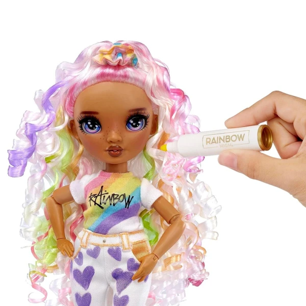 RAINBOW HIGH DOLL SET PAINTING PURPLE EYES