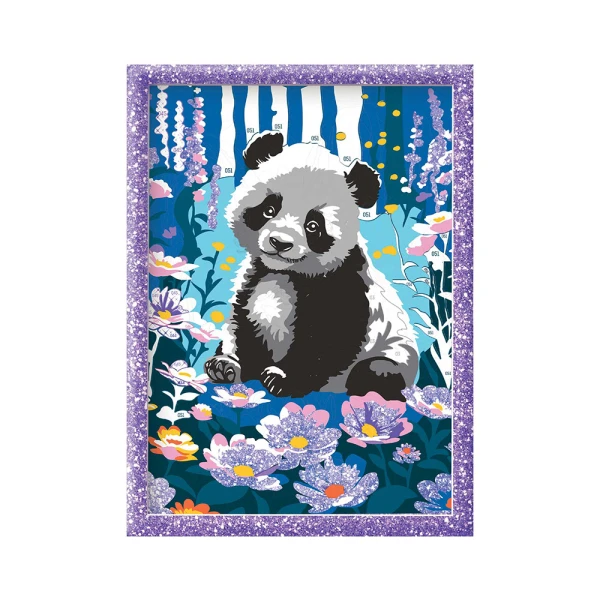 HAPPIHOBBI PAINT & FRAME BY NUMBERSDREAMY PANDA FOR 9+ YEARS