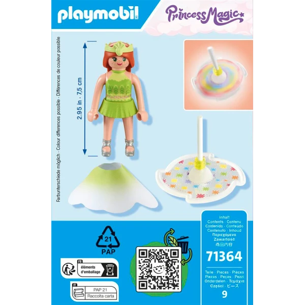 PLAYMOBIL PRINCESS MAGIC RAINBOW SPINNING TOP WITH PRINCESS