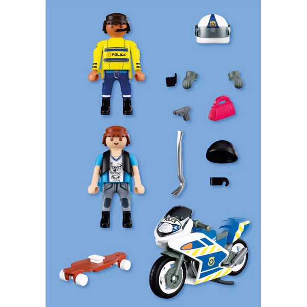 PLAYMOBIL ΑΣΤΥΝΟΜΙΚΗ ΚΑΤΑΔΙΩΞΗ ΜΕ ΜΟΤΟΣΙΚΛΕΤΑ