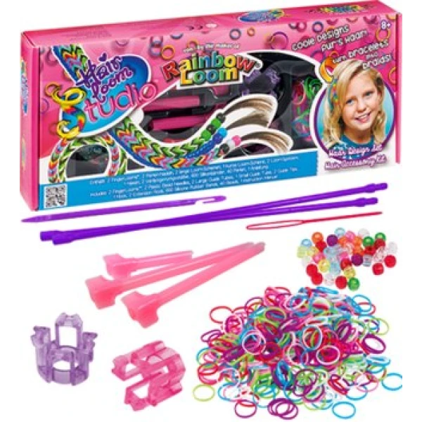 RAINBOW LOOM DOUBLE ΚΙΤ ΓΙΑ ΑΞΕΣΟΥΑΡ ΜΑΛΛΙΩΝ