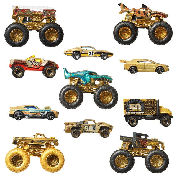 HOT WHEELS MONSTER TRUCKS ΟΧΗΜΑΤΑ BIGFOOT TROPHY CHAMPIONS ΣΕΤ ΤΩΝ 12