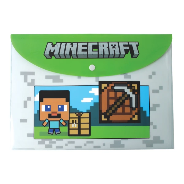 ΦΑΚΕΛΟΣ ΜΕ ΚΟΥΜΠΙ PP MINECRAFT