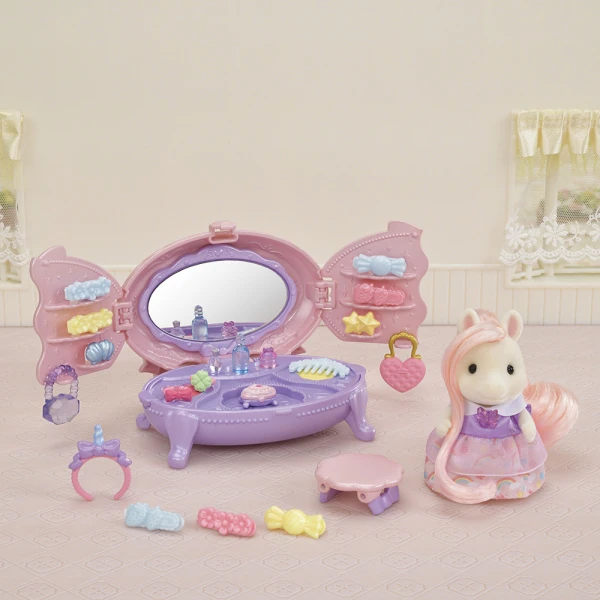 THE SYLVANIAN FAMILIES PONY\'S VANITY DRESSER SET