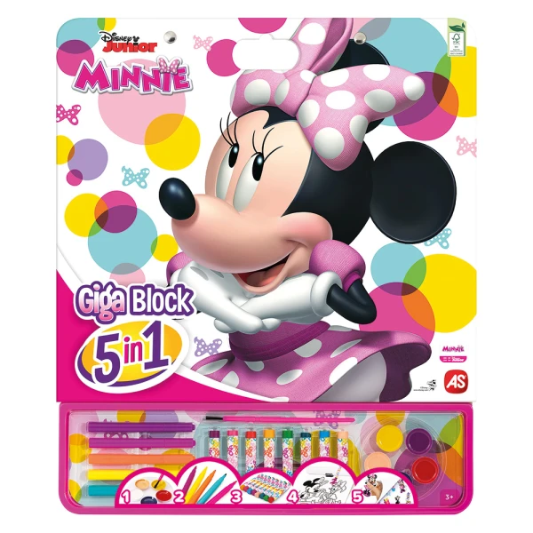GIGA BLOCK DRAWING SET MINNIE 5 IN 1 FOR AGES 3+
