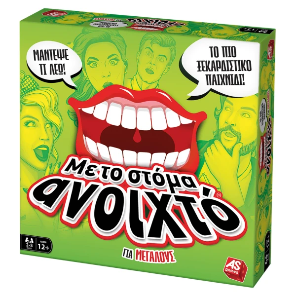 AS GAMES BOARD GAME MOUTH WIDE OPEN FOR ADULTS FOR AGES 12+ AND 2-5 PLAYERS