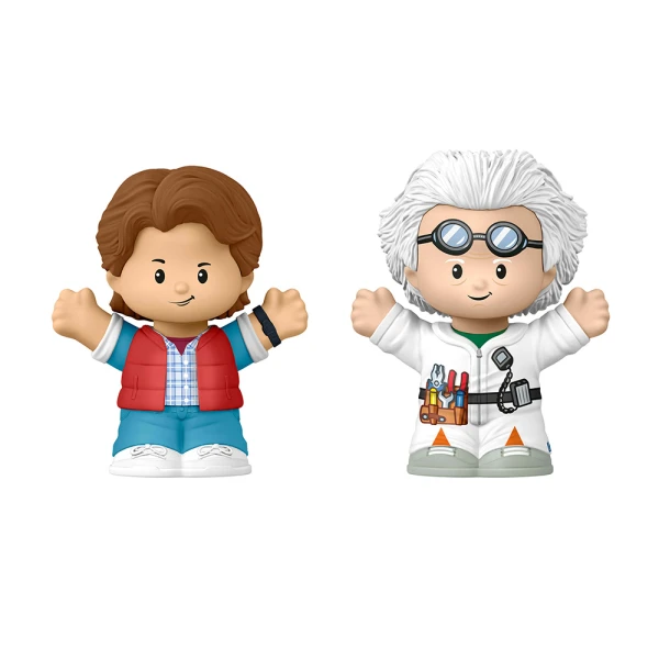 FISHER PRICE LITTLE PEOPLE SET WITH COLLECTIBLE FIGURES BACK TO THE FUTURE