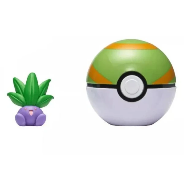 POKEMON - POKE BALL CLIP N GO  ΜΕ ΦΙΓΟΥΡΑ WAVE 7 - NEST BALL - ODDISH
