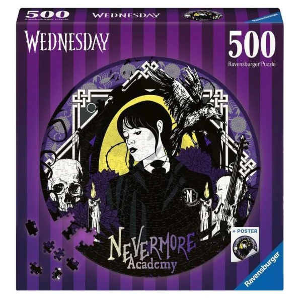 RAVENSBURGER ΠΑΖΛ 500 τεμ. WEDNESDAY NEVERMORE ACADEMY