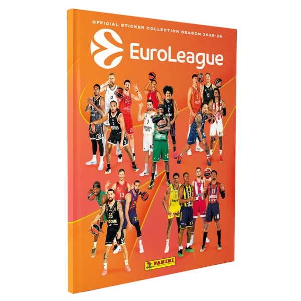 PANINI EUROLEAGUE 2026 ΑΛΜΠΟΥΜ ΜΕ ΣΚΛΗΡΟ ΕΞΩΦΥΛΛΟ