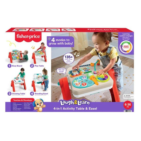 FISHER PRICE 4 IN 1 ACTIVITY TABLE AND EASEL