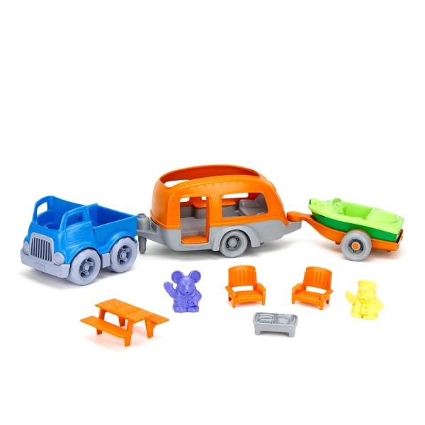 GREEN TOYS ΣΕΤ ΚΑΤΑΣΚΗΝΩΣΗΣ ΜΕ ΟΧΗΜΑΤΑ RVCO-1459