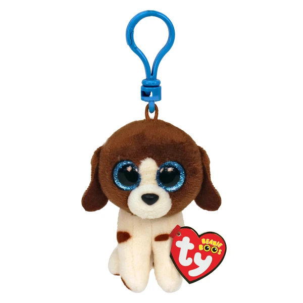 TY BEANIE BOOS ΧΝΟΥΔΩΤΟ ΚΛΙΠ ΣΚΥΛΑΚΙ ΑΣΠΡΟ-ΚΑΦΕ 8,5 εκ.