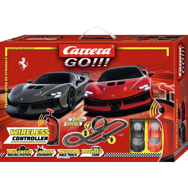 CARRERA GO!!! ΣΕΤ ΠΙΣΤΑ ΜΕ 2 ΑΥΤΟΚΙΝΗΤΑΚΙΑ 1:43 FERRARI SUPERCAR POWER (WIRELESS) 5.3m