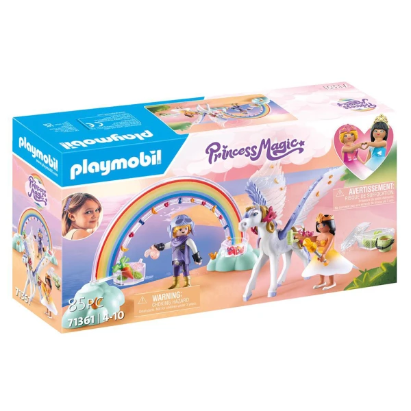 PLAYMOBIL PRINCESS MAGIC PEGASUS WITH RAINBOW IN THE CLOUDS