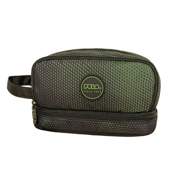POLO 2026 PENCIL CASE HANDLE BLACK-GREEN GRADIENT