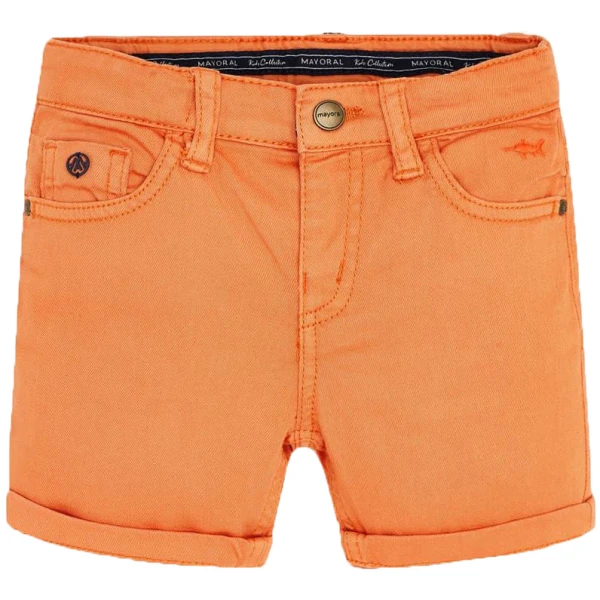 MAYORAL SHORT PANTS 5 POCKETS ELASTIC ORANGE NEON