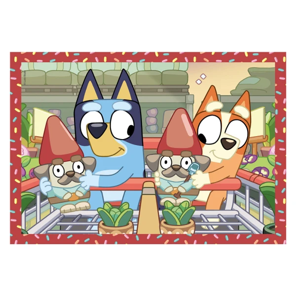 CLEMENTONI ΠΑΙΔΙΚΟ ΠΑΖΛ 4 ΣΕ 1 SUPER COLOR BLUEY 12-16-20-24 ΤΜΧ