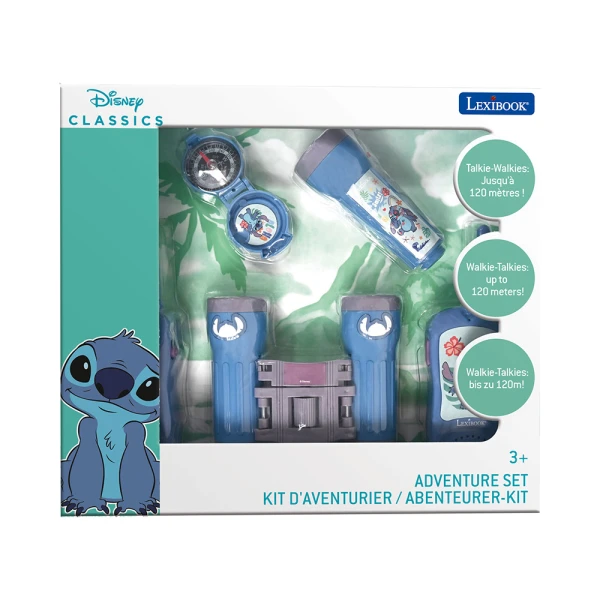LEXIBOOK ΣΕΤ ΕΞΕΡΕΥΝΗΣΗΣ STITCH ΜΕ WALKIE TALKIES 