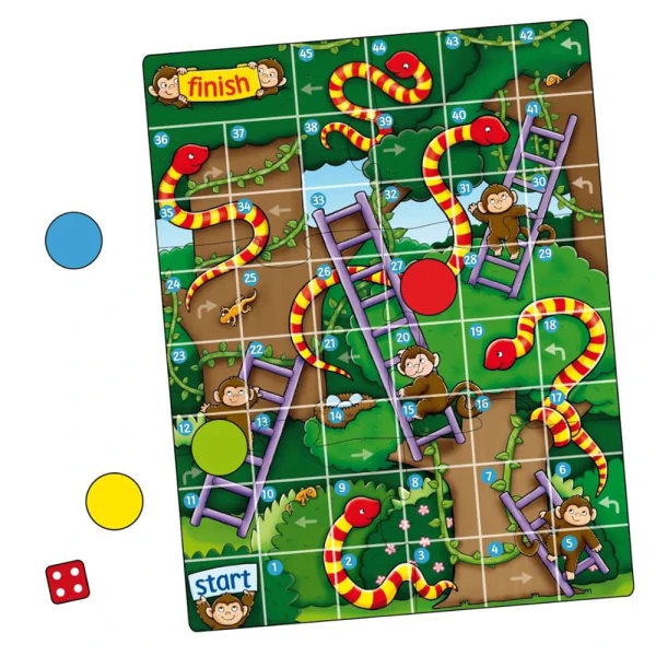 ORCHARD TOYS BOARD GAME JUNGLE SNAKES & LADDERS