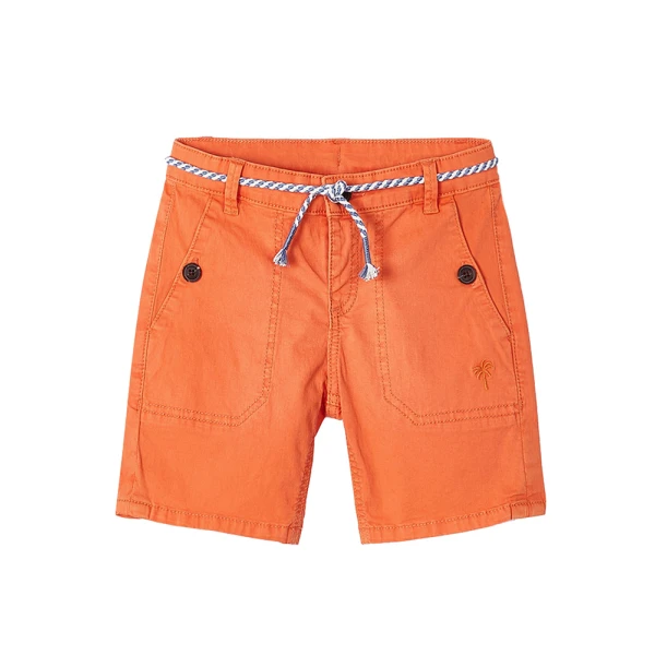 MAYORAL BERMUDA PANTS CORD BELT ORANGE