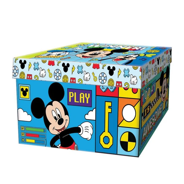 ΚΟΥΤΙ ΑΠΟΘΗΚΕΥΣΗΣ ΑΠΟ ΧΑΡΤΟΝΙ 33Χ24Χ18 εκ. MICKEY