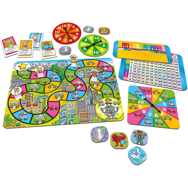 ORCHARD TOYS EDUCATIONAL GAME TIMES TABLES HEROES