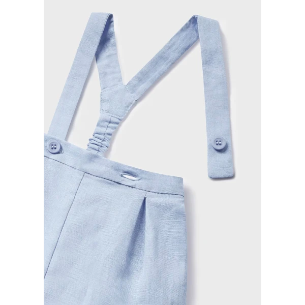 MAYORAL SET TROUSERS SHORT BRACES DARK AZURE