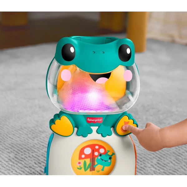 FISHER PRICE ΒΑΤΡΑΧΟΣ ΜΕ ΜΠΑΛΙΤΣΕΣ ΗΧΟΥΣ ΚΑΙ ΦΩΤΑ