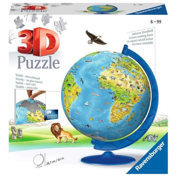 RAVENSBURGER 3D ΠΑΖΛ 180 τεμ. ΥΔΡΟΓΕΙΟΣ ΣΦΑΙΡΑ