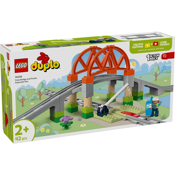 LEGO® DUPLO® TOWN ΣΕΤ ΕΠΕΚΤΑΣΗΣ ΜΕ ΓΕΦΥΡΑ ΚΑΙ ΤΡΟΧΙΕΣ ΤΡΕΝΟΥ