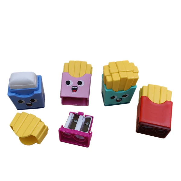 ΞΥΣΤΡΑ 2 ΣΕ 1 FRENCH FRIES SHARP\'N\'ERASE - 4 ΧΡΩΜΑΤΑ