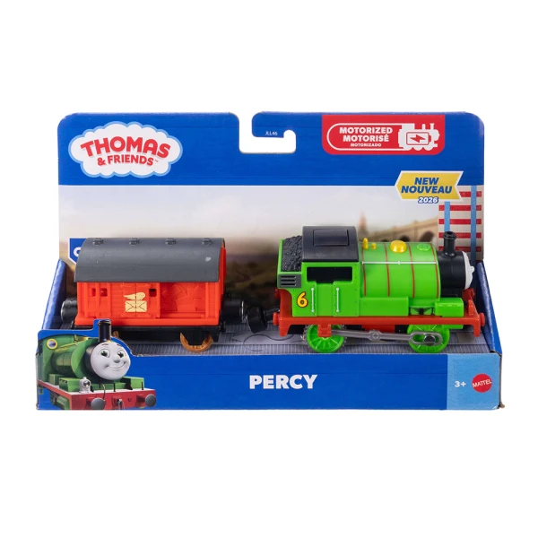 THOMAS THE TRAIN NEW MOTORIZED TRAIN WITH WAGON - PERCY