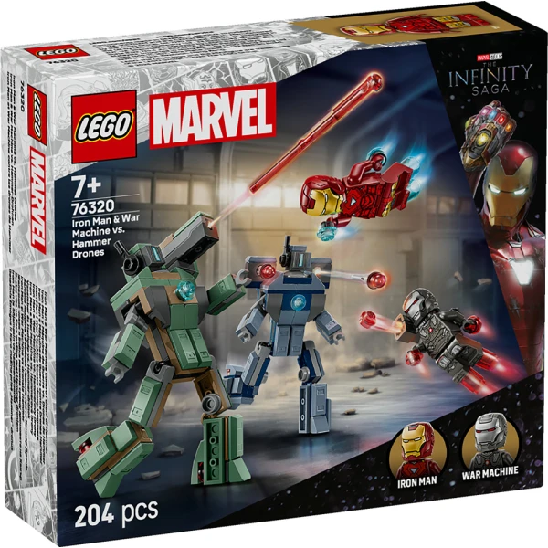 LEGO® MARVEL ΆΙΡΟΝ ΜΑΝ & ΓΟΥΟΡ ΜΑΣΙΝ VS. HAMMER DRONES