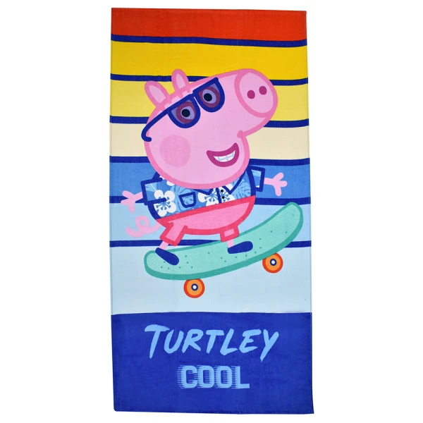 BEACH TOWEL 70X140 cm PEPPA PIG TURTLEY COOL