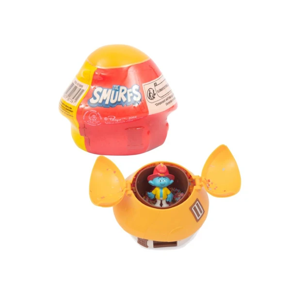 SMURFS HOUSE WITH CONFETTI AND SURPRISE FIRURE - 6 COLOURS