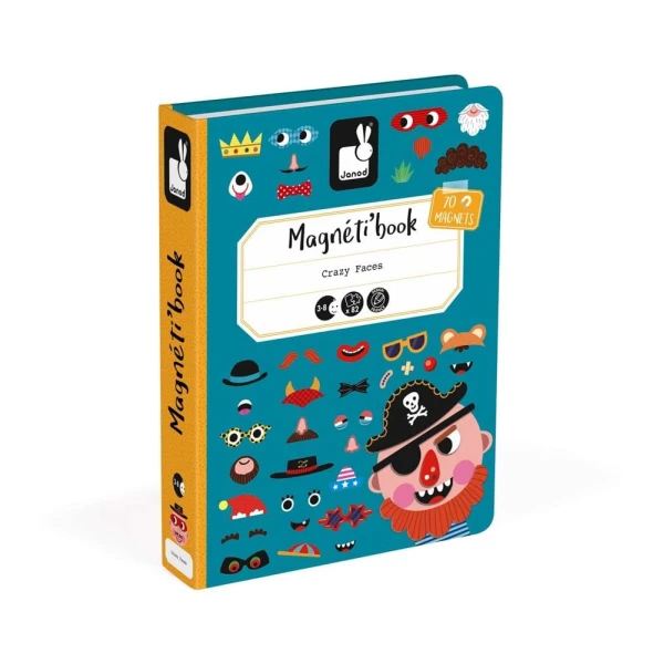 JANOD MAGNETIC BOOK BOYS FUNNY FACES
