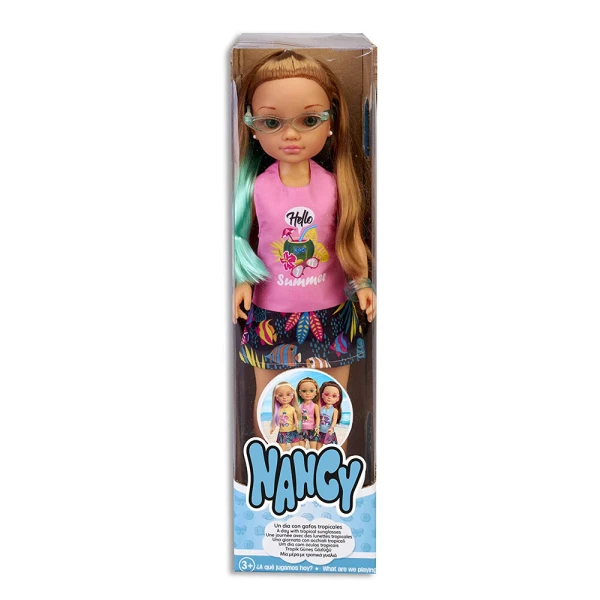 DOLL NANCY 43 cm A DAY WITH TROPIC GLASSES - 3 DESIGNS