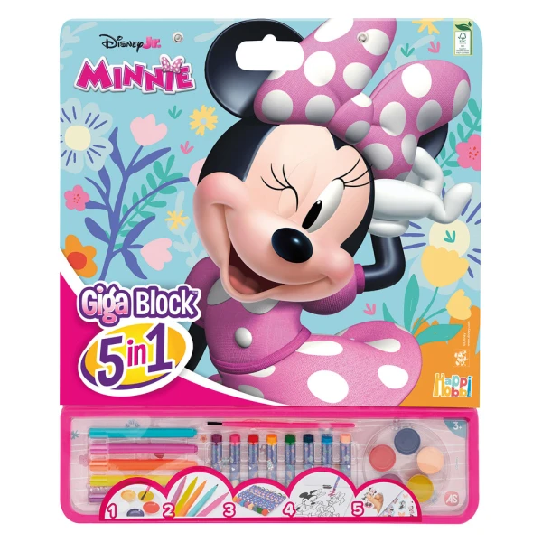GIGA BLOCK DRAWING SET DISNEY MINNIE CUTE 5 IN 1 FOR AGES 3+
