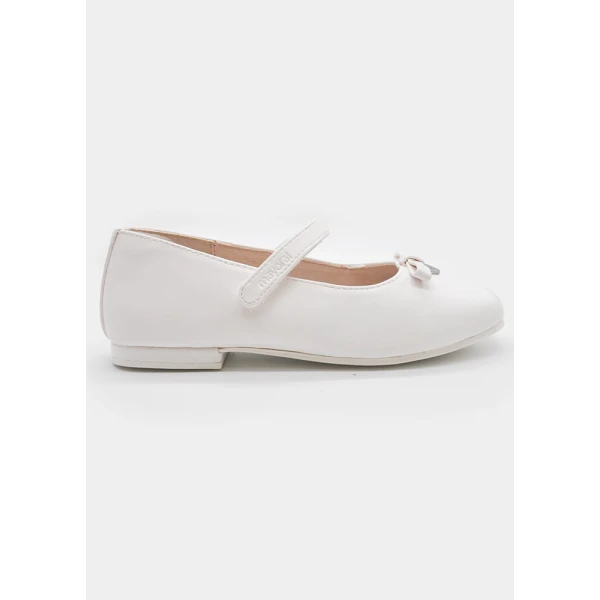 MAYORAL BALLET FLATS BOWS WHITE 