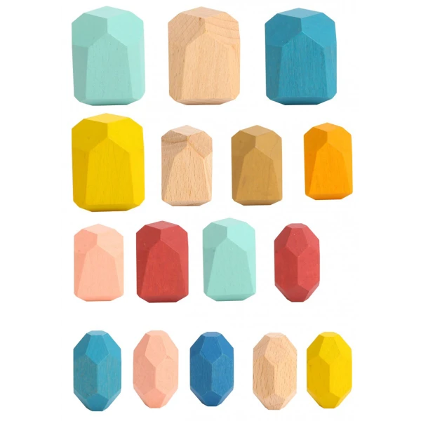 WOODEN STACKING TOY - STONES