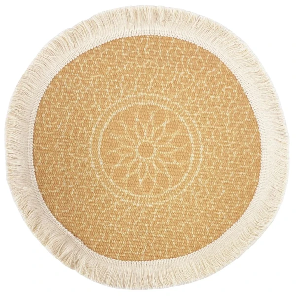 YELLOW COTTON TABLE MAT D33 cm